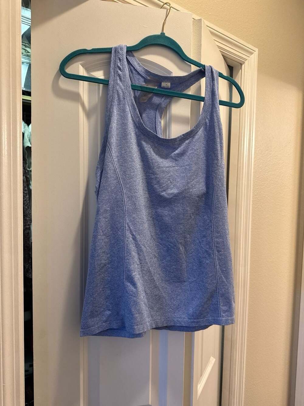 CALIA by Carrie Underwood Seamless Racerback Workout Tank Top Blue XL